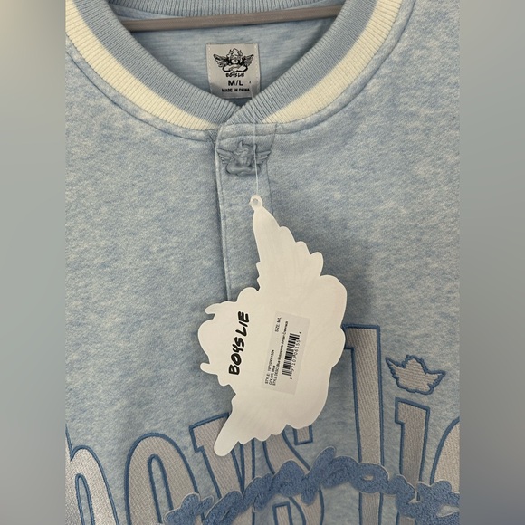 BOYS LIE Blue Motorsports Jordan Crewneck - Picture 10 of 13